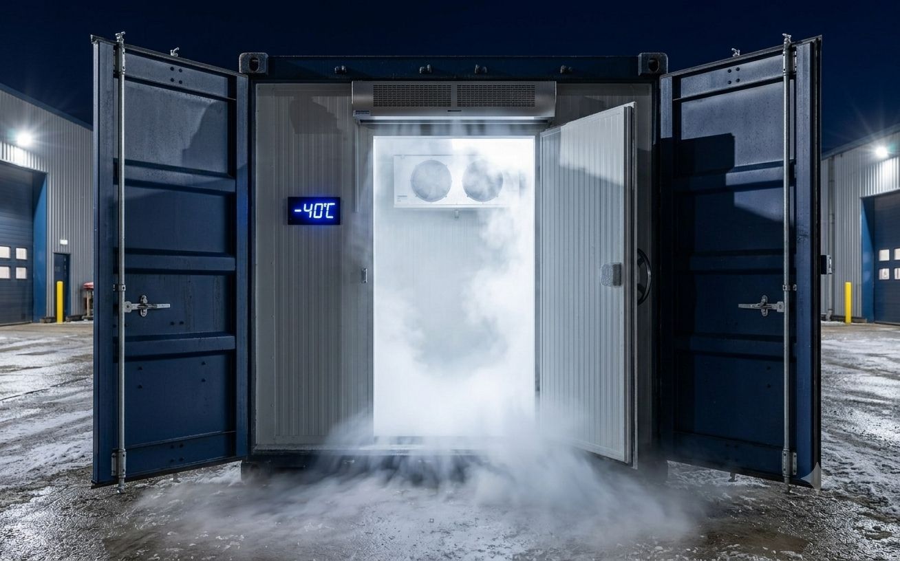 Soğuk lojistik için -40°C frigorifik konteyner